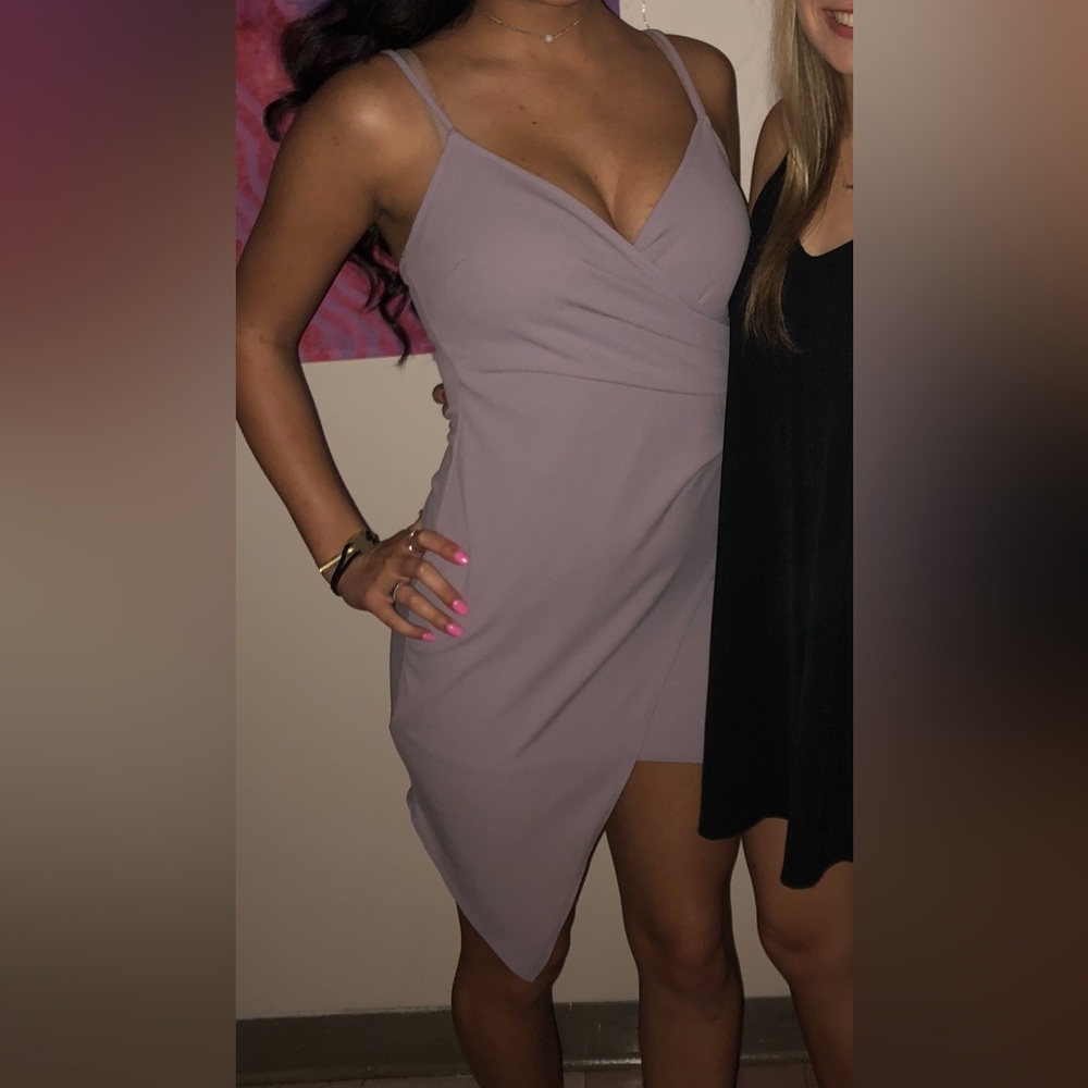 *Worn Once* Purple Asymmetrical Dress